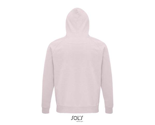 Hoodie unisex gaiši roza krāsā - www.printworks.lv