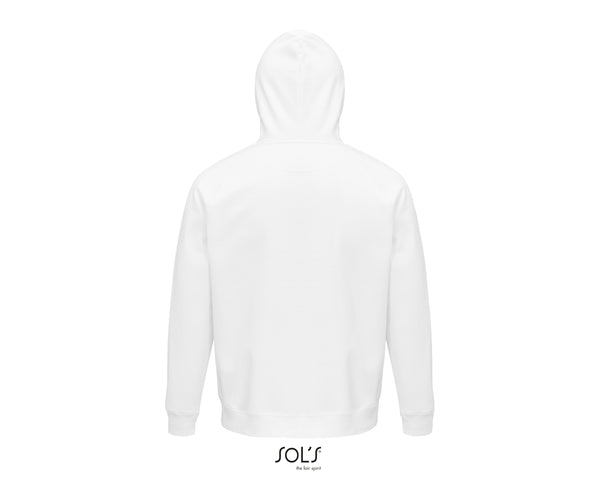 Hoodie unisex baltā krāsā - www.printworks.lv