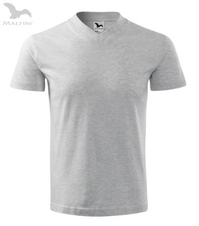 Unisex T-krekls V-neck 102 ash melange
