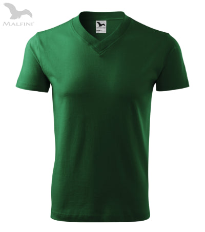 Unisex T-krekls V-neck 102 bottle green