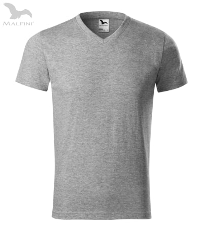 Unisex T-krekls Heavy V-neck 111 dark gray melange