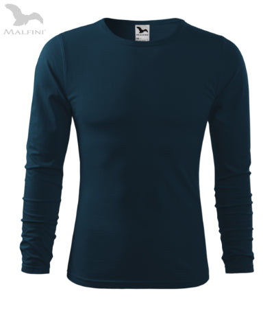 Vīriešu T-krekls ar garām piedurknēm Fit-T LS navy blue