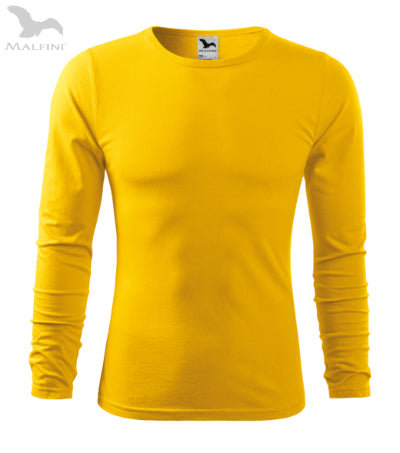 Vīriešu T-krekls ar garām piedurknēm Fit-T LS yellow