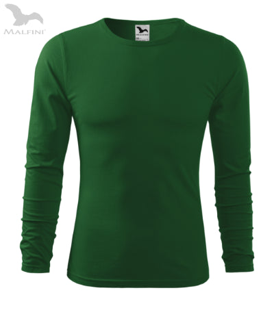Vīriešu T-krekls ar garām piedurknēm Fit-T LS bottle green