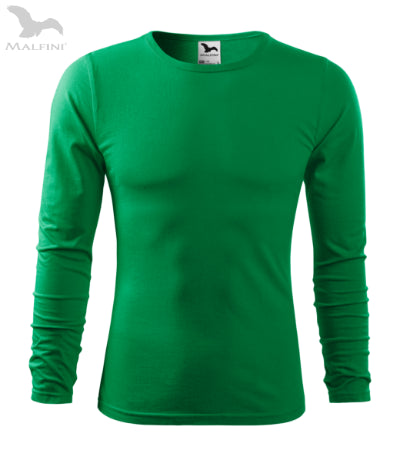 Vīriešu T-krekls ar garām piedurknēm Fit-T LS kelly green