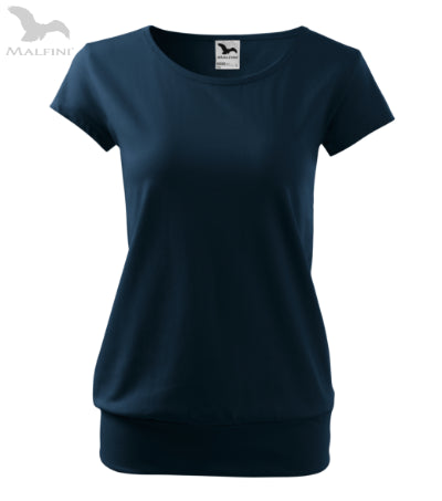 Sieviešu T-krekls City 120 navy blue