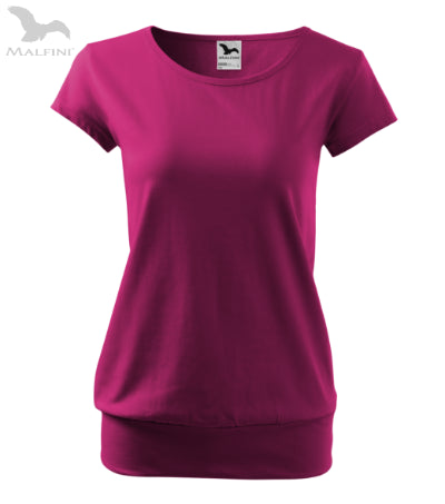 Sieviešu T-krekls City 120 fuchsia red