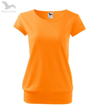 Sieviešu T-krekls City 120 tangerine orange