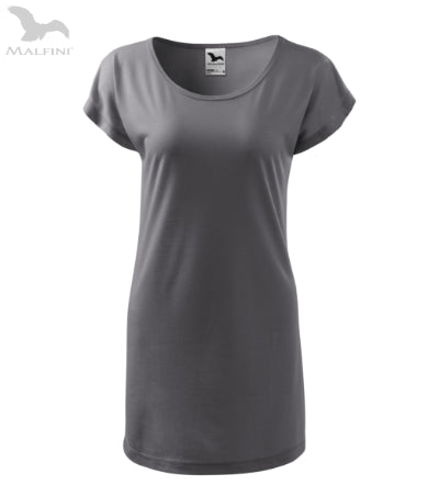 Sieviešu T-krekls/kleita Love 123 steel gray