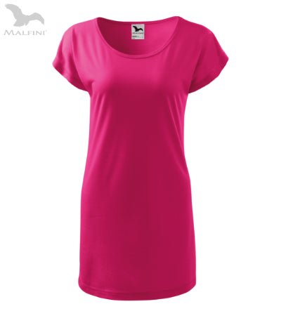 Sieviešu T-krekls/kleita Love 123 magenta