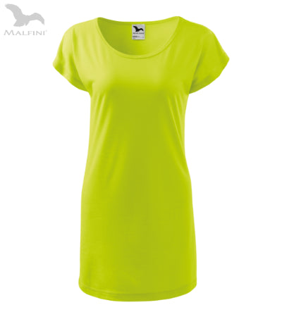 Sieviešu T-krekls/kleita Love 123 lime punch