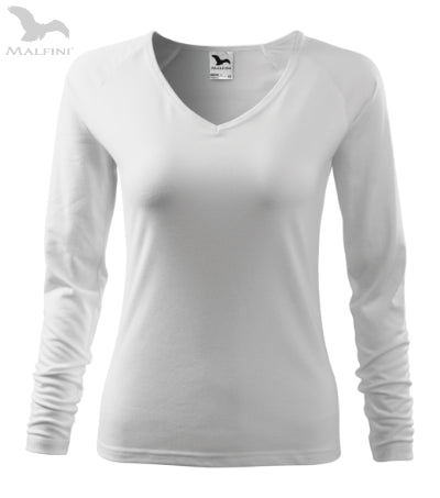 Sieviešu T-krekls ar garām piedurknēm Elegange 127 white