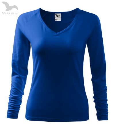 Sieviešu T-krekls ar garām piedurknēm Elegange 127 royal blue
