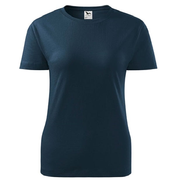 Sieviešu t-krekls Classic New 133 navy blue