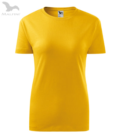 Sieviešu t-krekls Classic New 133 yellow