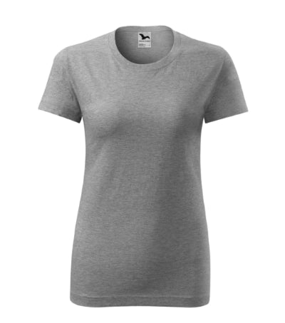 Sieviešu t-krekls Classic New 133 dark grey melange