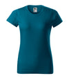 Sieviešu t-krekls Basic petrol blue