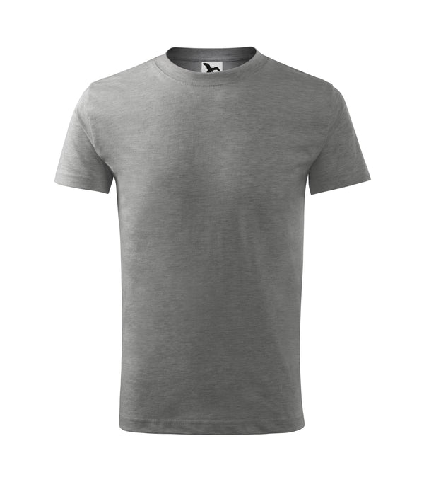 Basic t-krekls dark grey melange