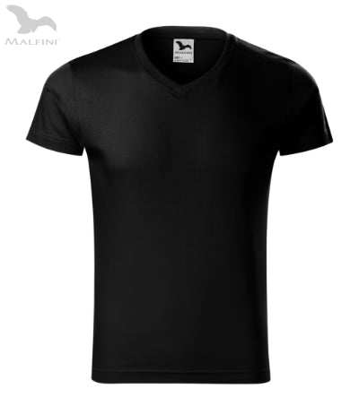 Vīriešu T-krekls Slim Fit V-neck 146 black