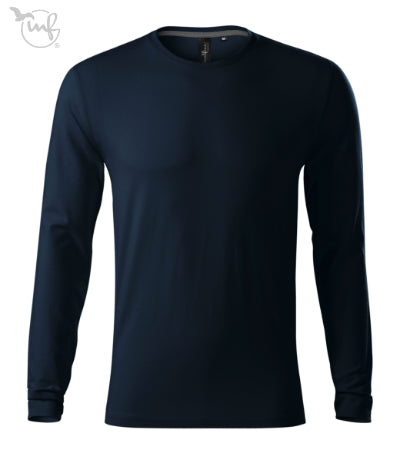 Vīriešu T-krekls ar garām piedurknēm Brave 155 navy blue