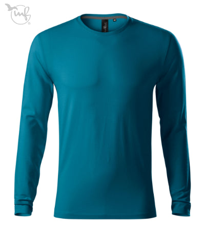 Vīriešu T-krekls ar garām piedurknēm Brave 155 petrol blue