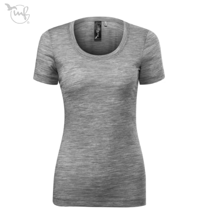Sieviešu t-krekls Merino Rise 158 dark gray melange