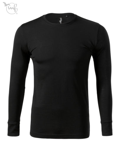 Vīriešu T-krekls ar garām piedurknēm Merino Rise LS 159 black