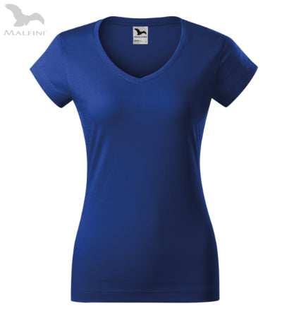 Sieviešu T-krekls Fit V-neck 162 royal blue