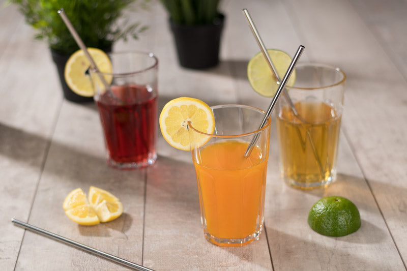 Metāla salmiņu komplekts ROKKO, 4 gab