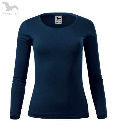 Sieviešu T-krekls ar garām piedurknēm Fit-T LS 169 navy blue