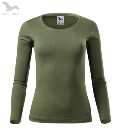 Sieviešu T-krekls ar garām piedurknēm Fit-T LS 169 khaki
