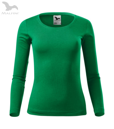 Sieviešu T-krekls ar garām piedurknēm Fit-T LS 169 kelly green