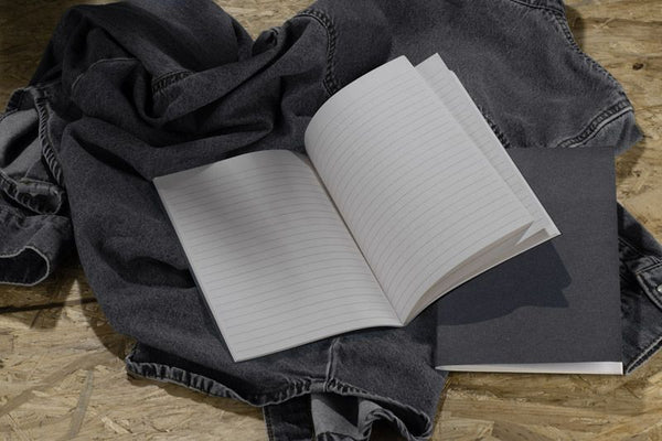 Bloknots DENIM A5 pelēks