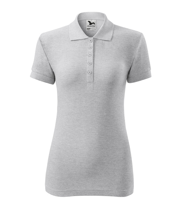 Sieviešu polo krekls COTTON 213 ash melange