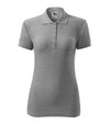 Sieviešu polo krekls COTTON 213 dark gray melange