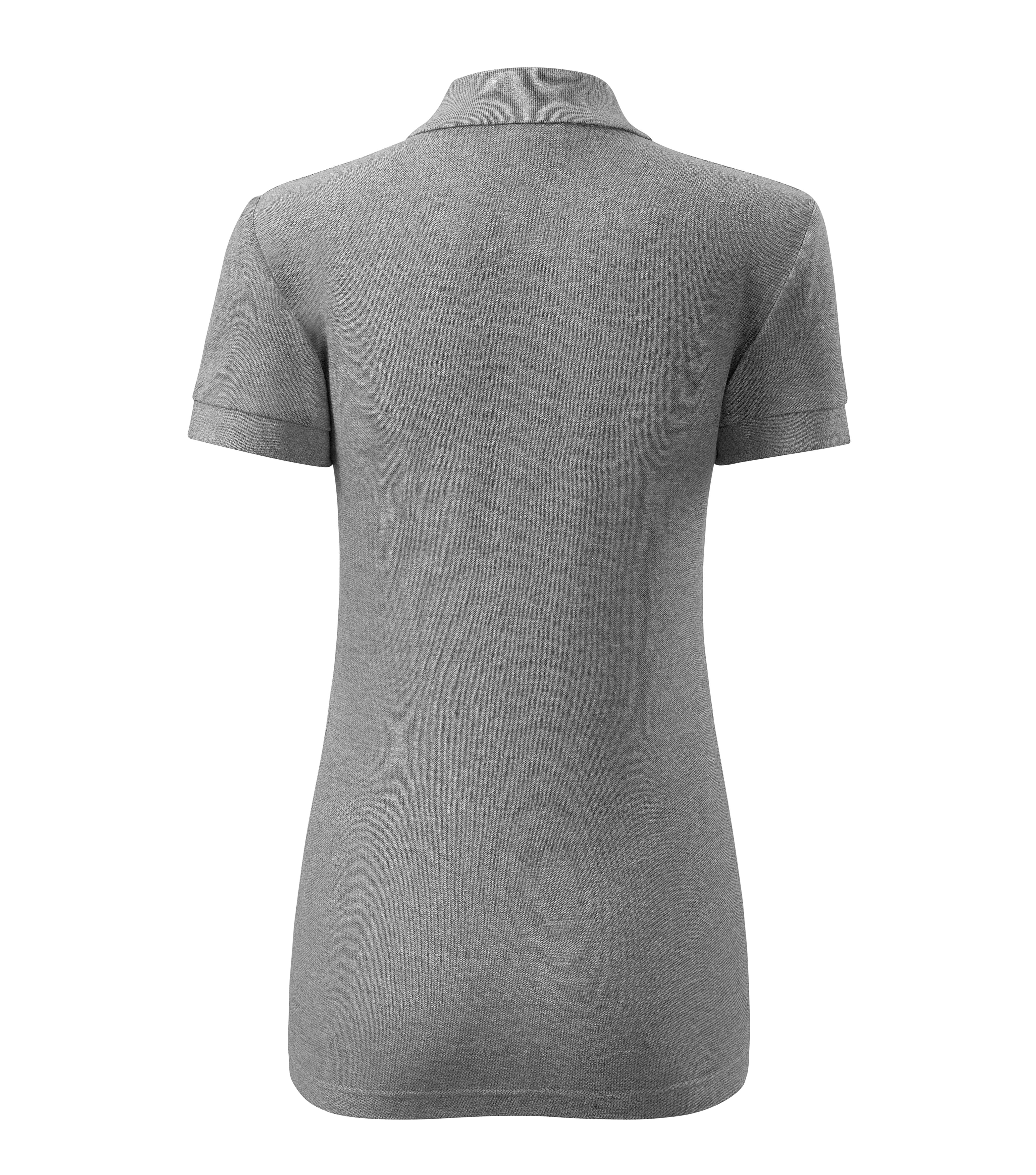Sieviešu polo krekls COTTON 213 dark gray melange