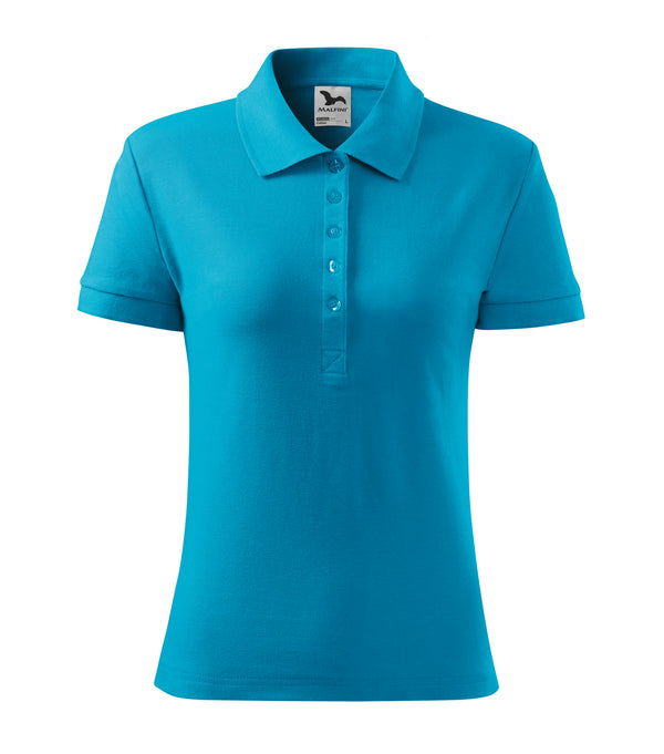 Sieviešu polo krekls COTTON 213 blue atoll