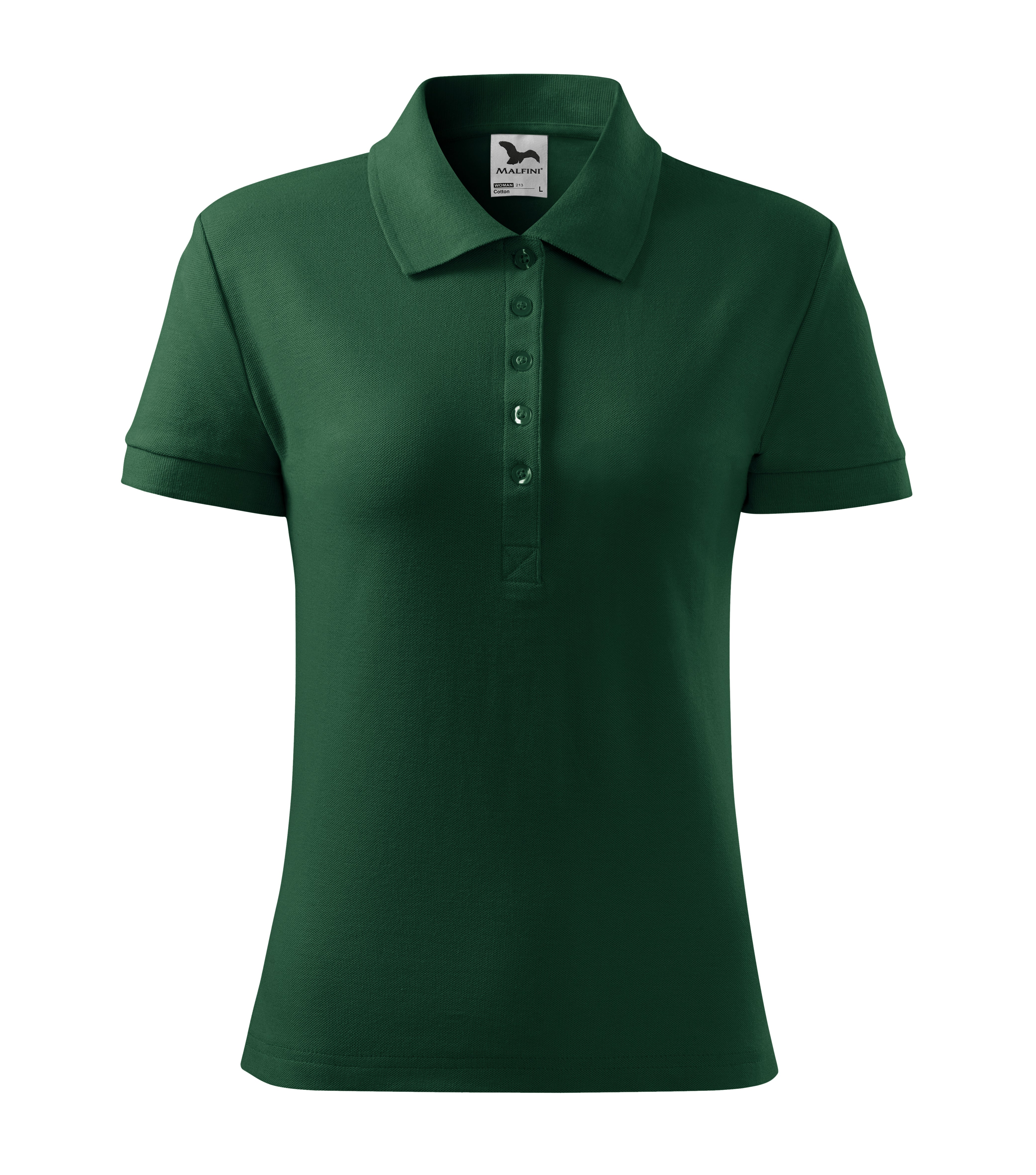 Sieviešu polo krekls COTTON 213 dark green