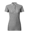 Sieviešu polo krekls COTTON HEAVY 216 dark gray melange