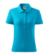 Sieviešu polo krekls COTTON HEAVY 216 blue atoll