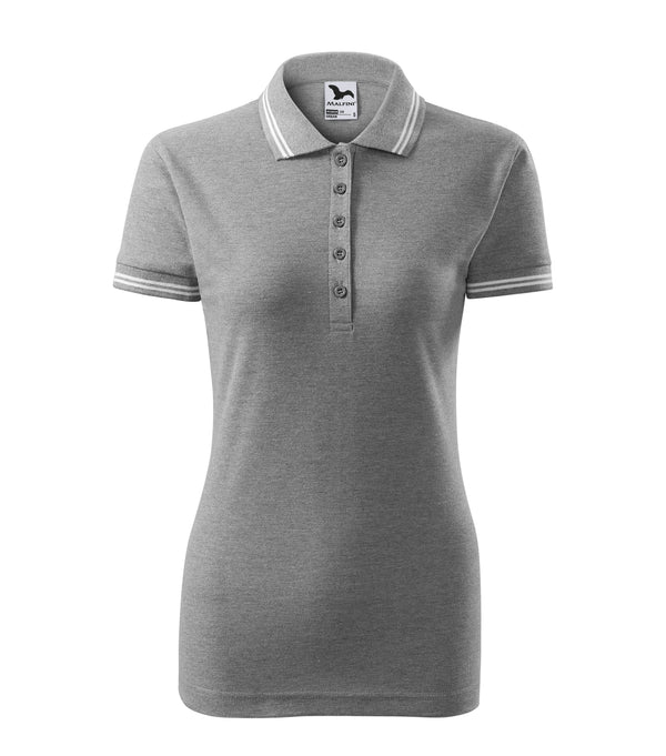 Sieviešu polo krekls URBAN 220 dark gray melange
