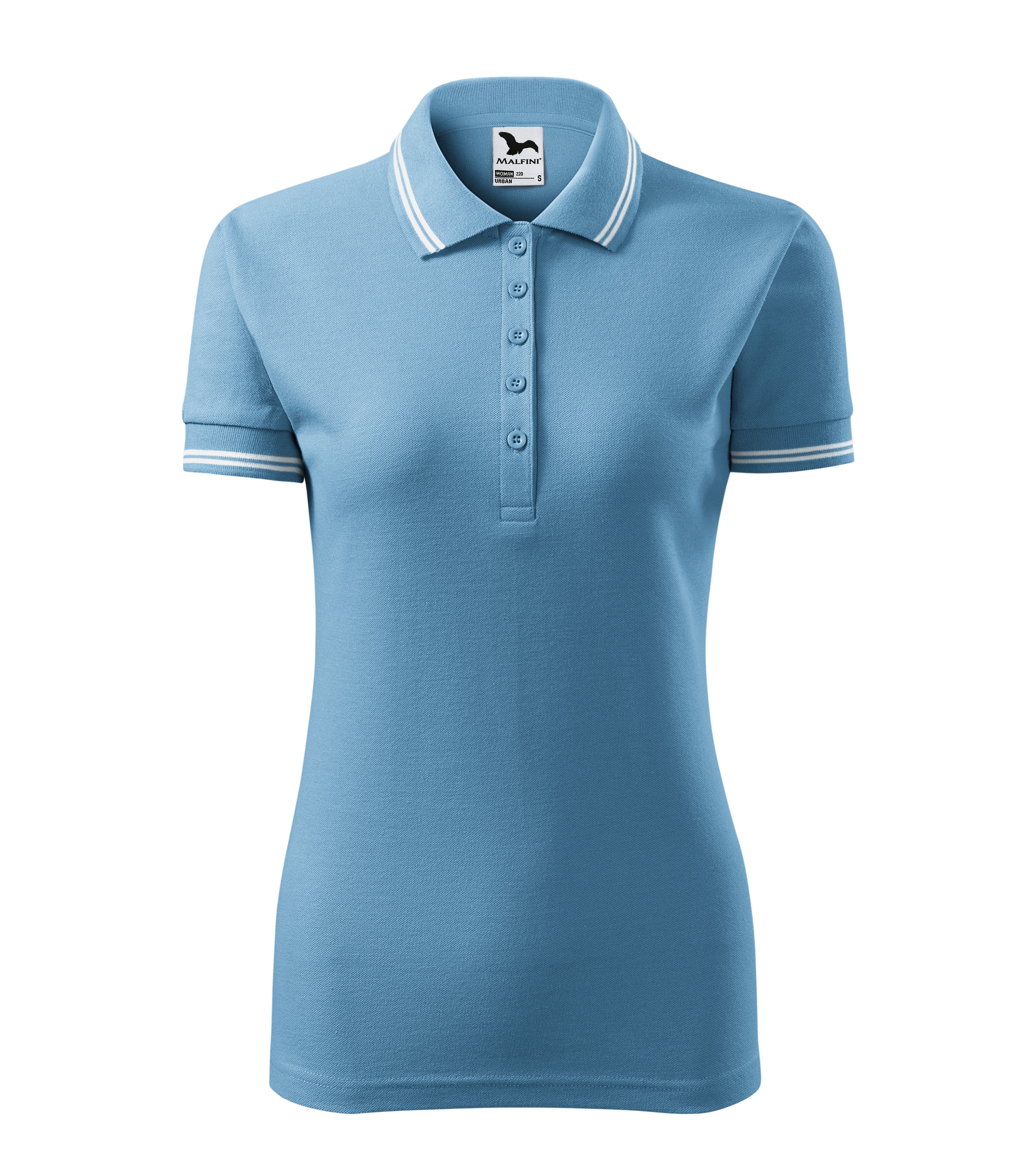 Sieviešu polo krekls URBAN 220 azure blue