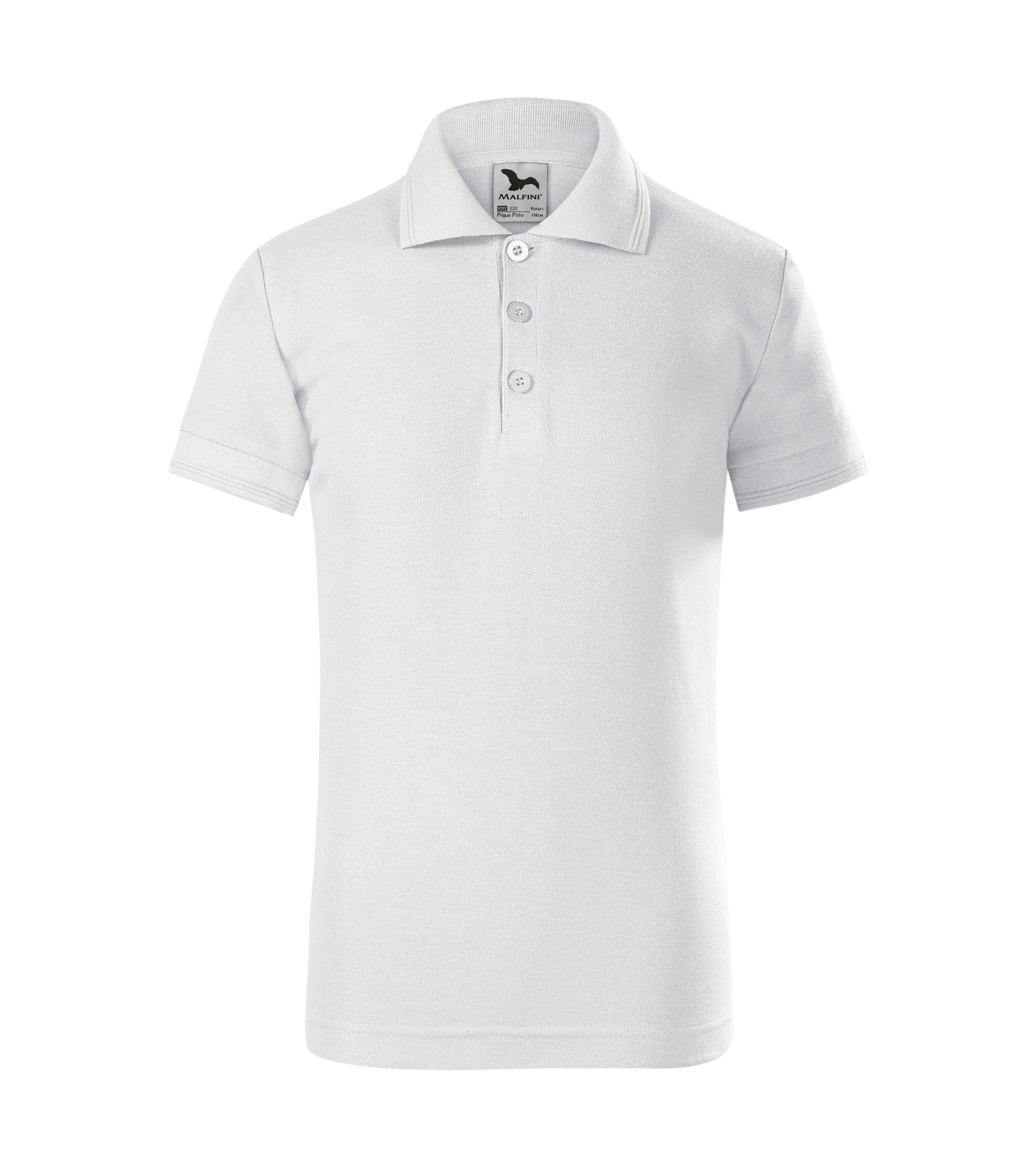 Bērnu polo krekls Pique 222 white