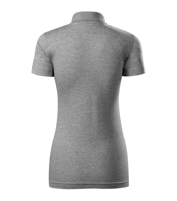 Sieviešu polo krekls SINGLE J. 223 dark gray melange