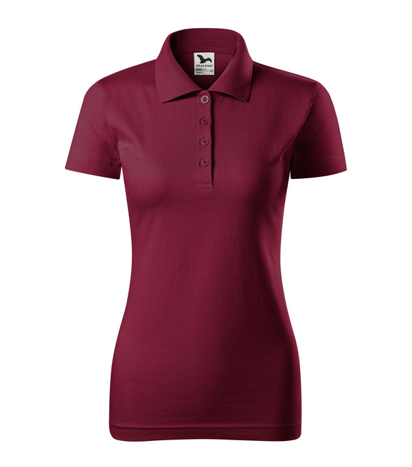 Sieviešu polo krekls SINGLE J. 223 garnet