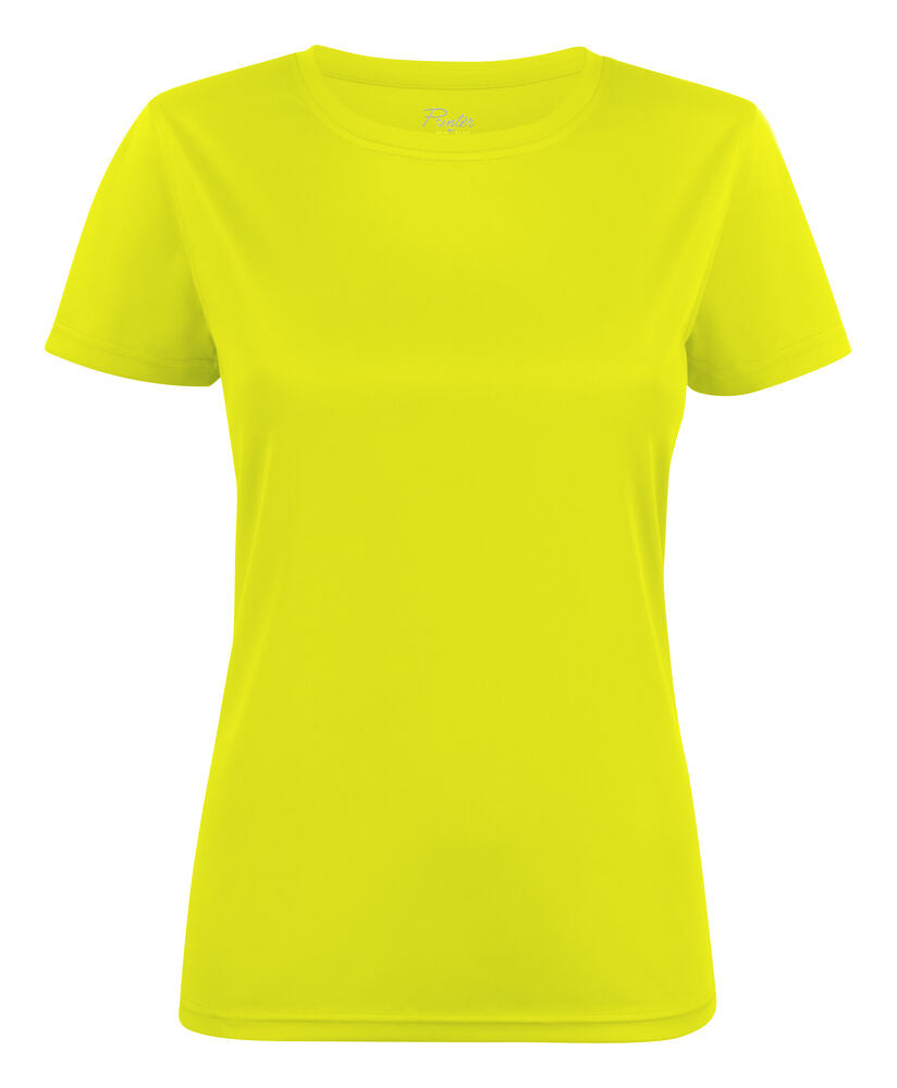 Run women sieviešu sporta t-krekls bright yellow