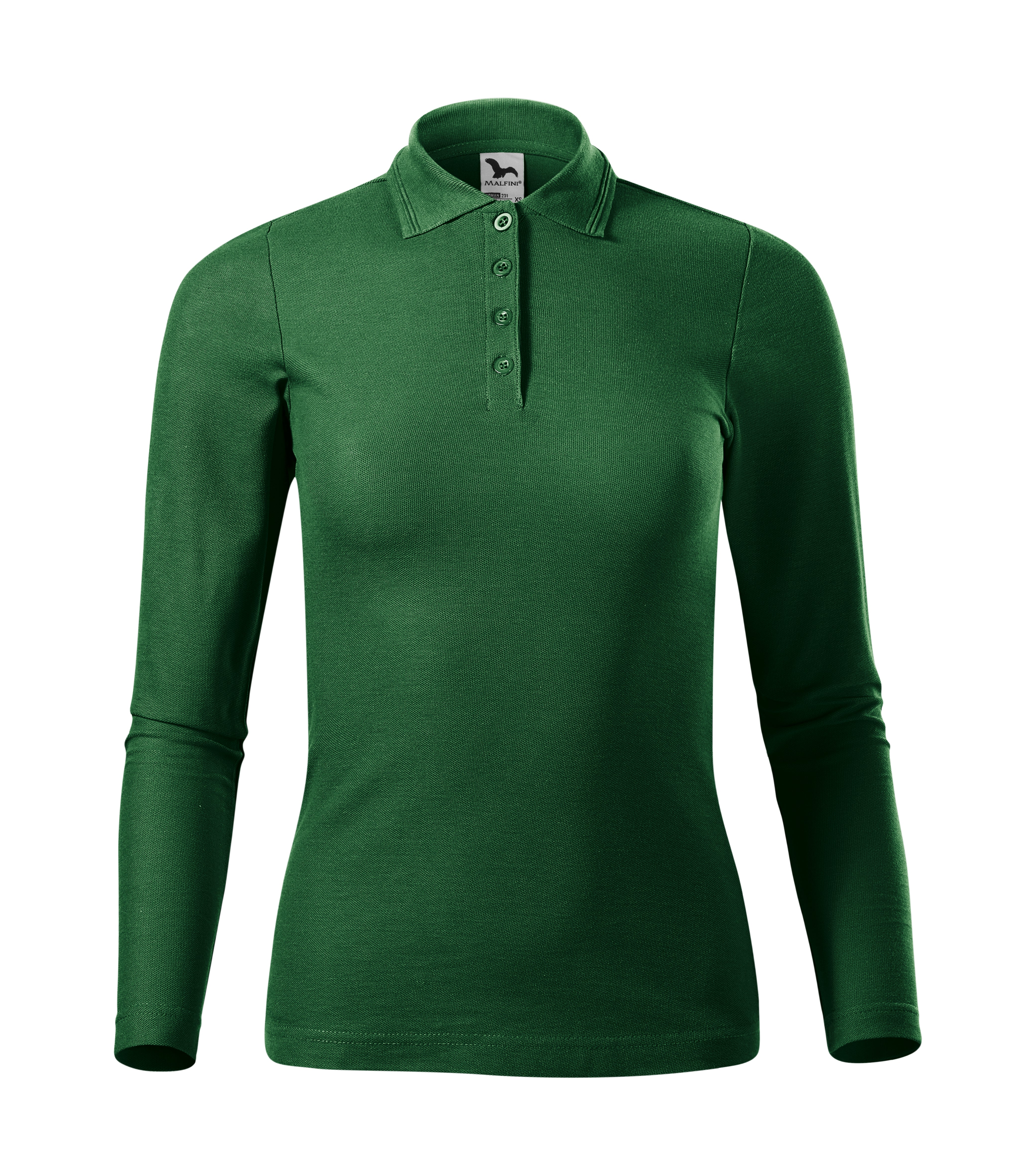 Sieviešu polo krekls PIQUE POLO LS 231 bottle green