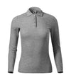 Sieviešu polo krekls PIQUE POLO LS 231 dark gray melange