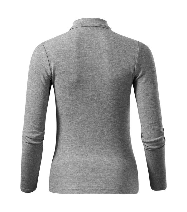 Sieviešu polo krekls PIQUE POLO LS 231 dark gray melange