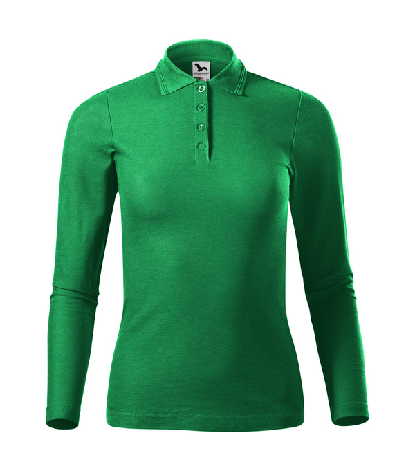Sieviešu polo krekls PIQUE POLO LS 231 kelly green